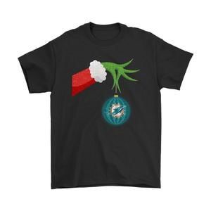 The Grinch Christmas Decoration Miami Dolphins Nfl Graphics Tee